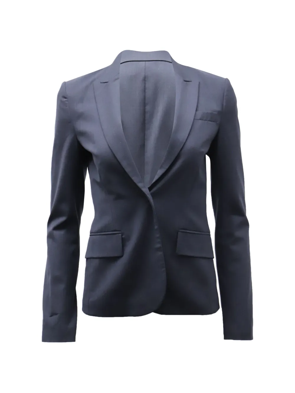 Pre-owned Theory Single-breasted Blazer In Blue