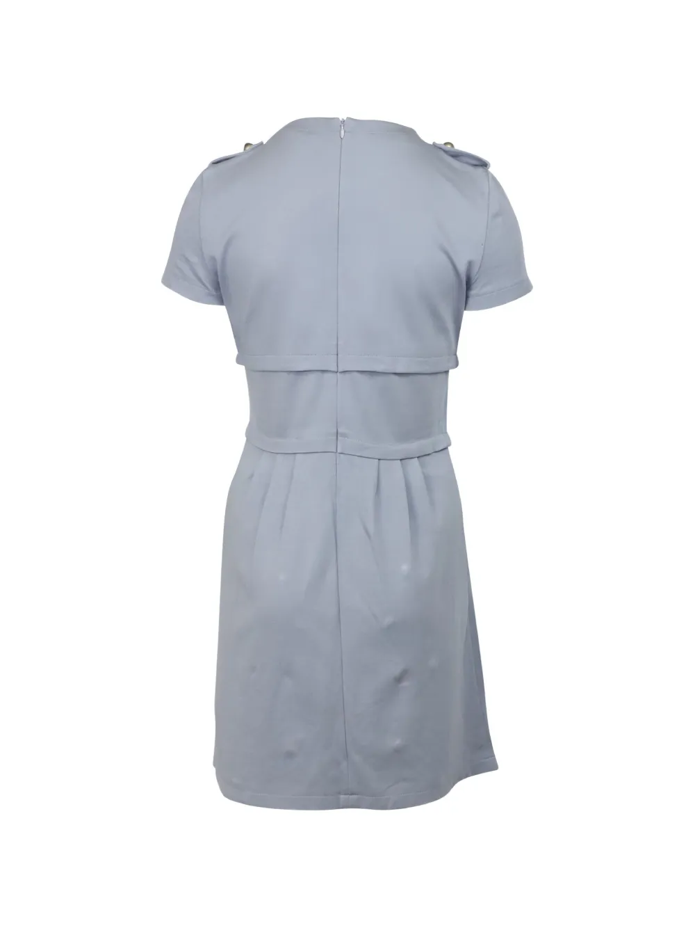 Button-Detail Midi Dress