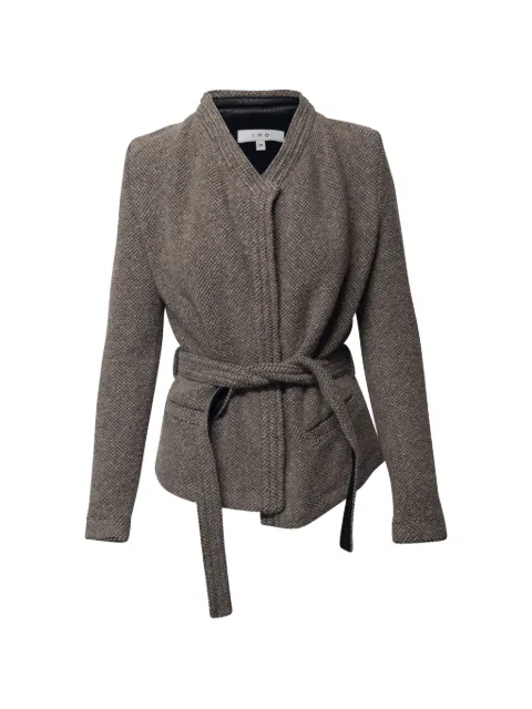 IRO Awa textured trimmed jacket