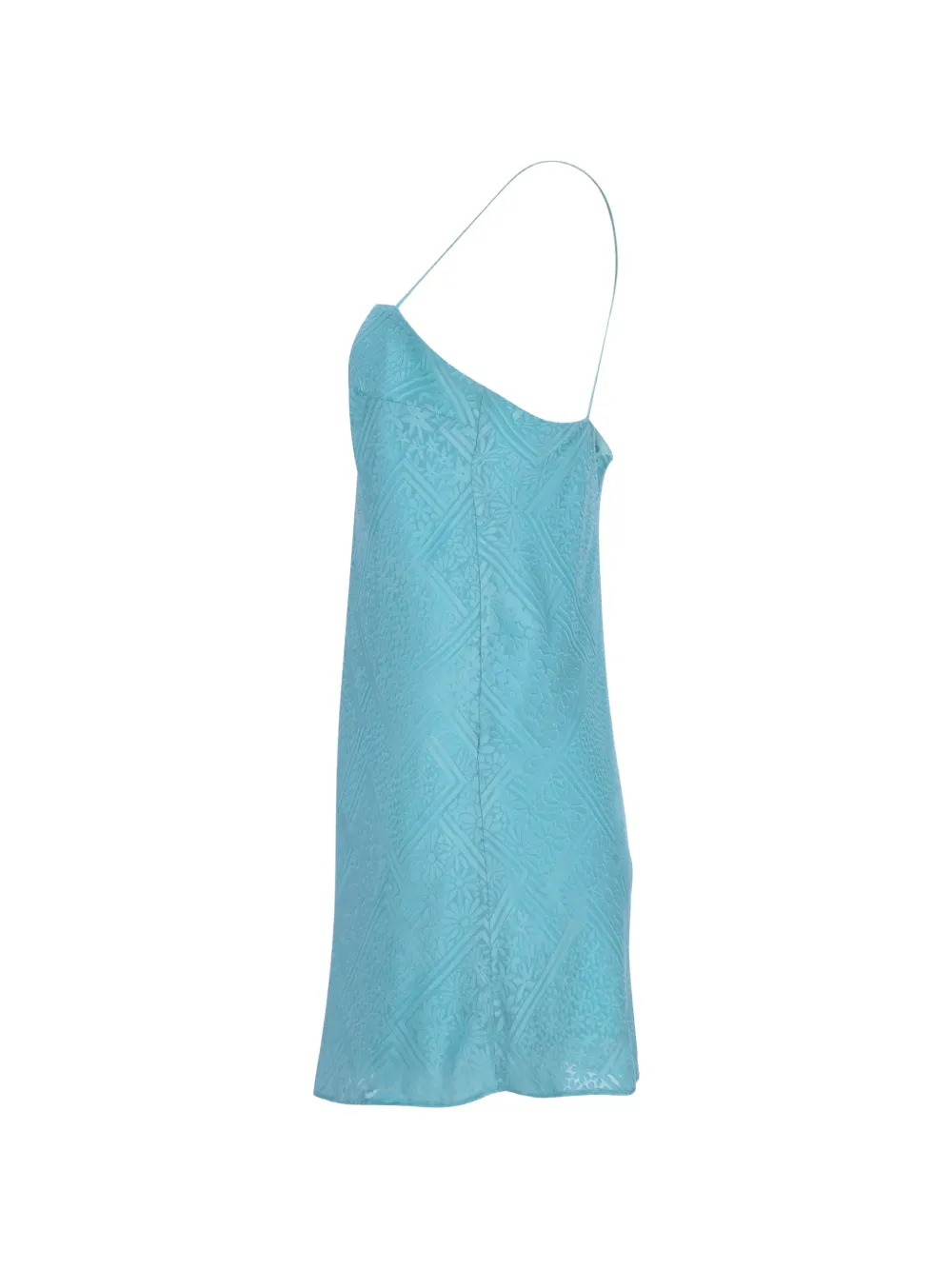 Satin Jacquard Mini Slip Dress