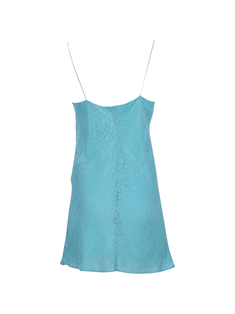 Satin Jacquard Mini Slip Dress
