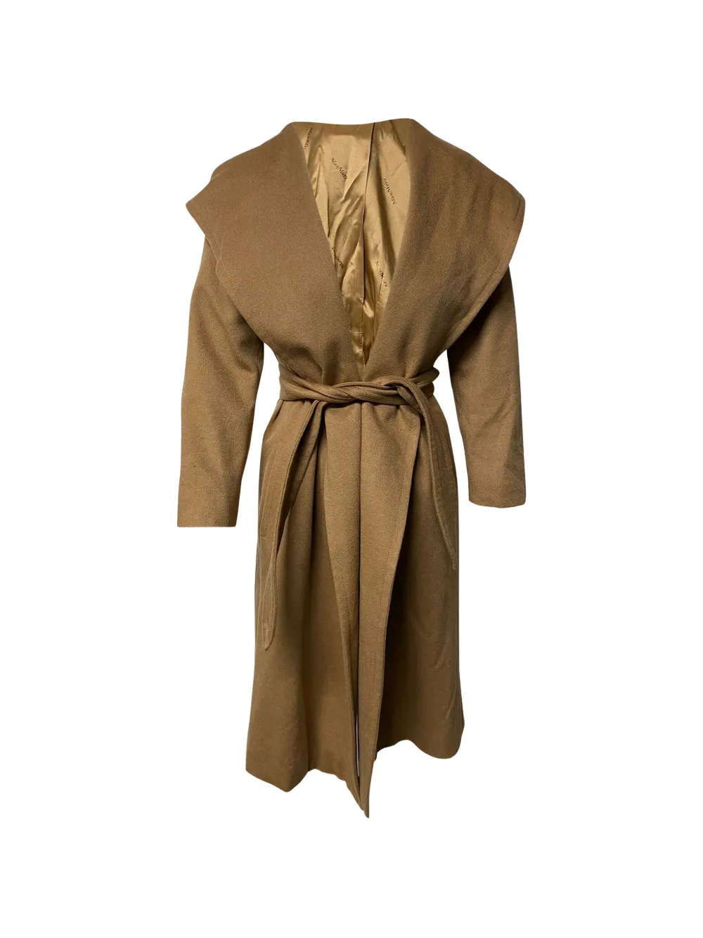 Max Mara hooded cashmere coat - Marrone