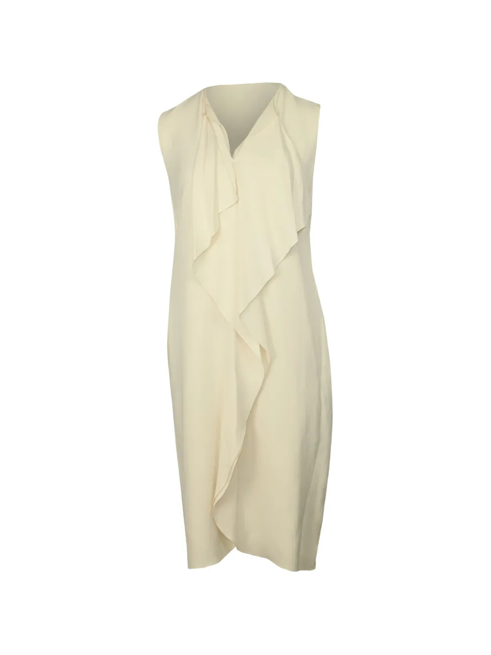 Polo Ralph Lauren Vintage Chantel ruffle sleeveless midi dress - Toni neutri