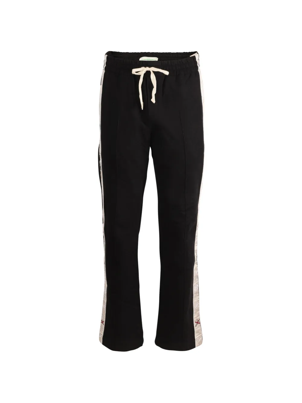 Pre-owned Casablanca Side-stripe Snowflake Track Pants In Black