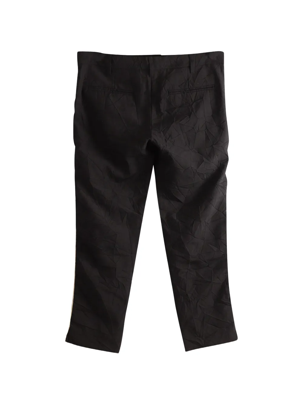 Cropped Stripe Side Trousers