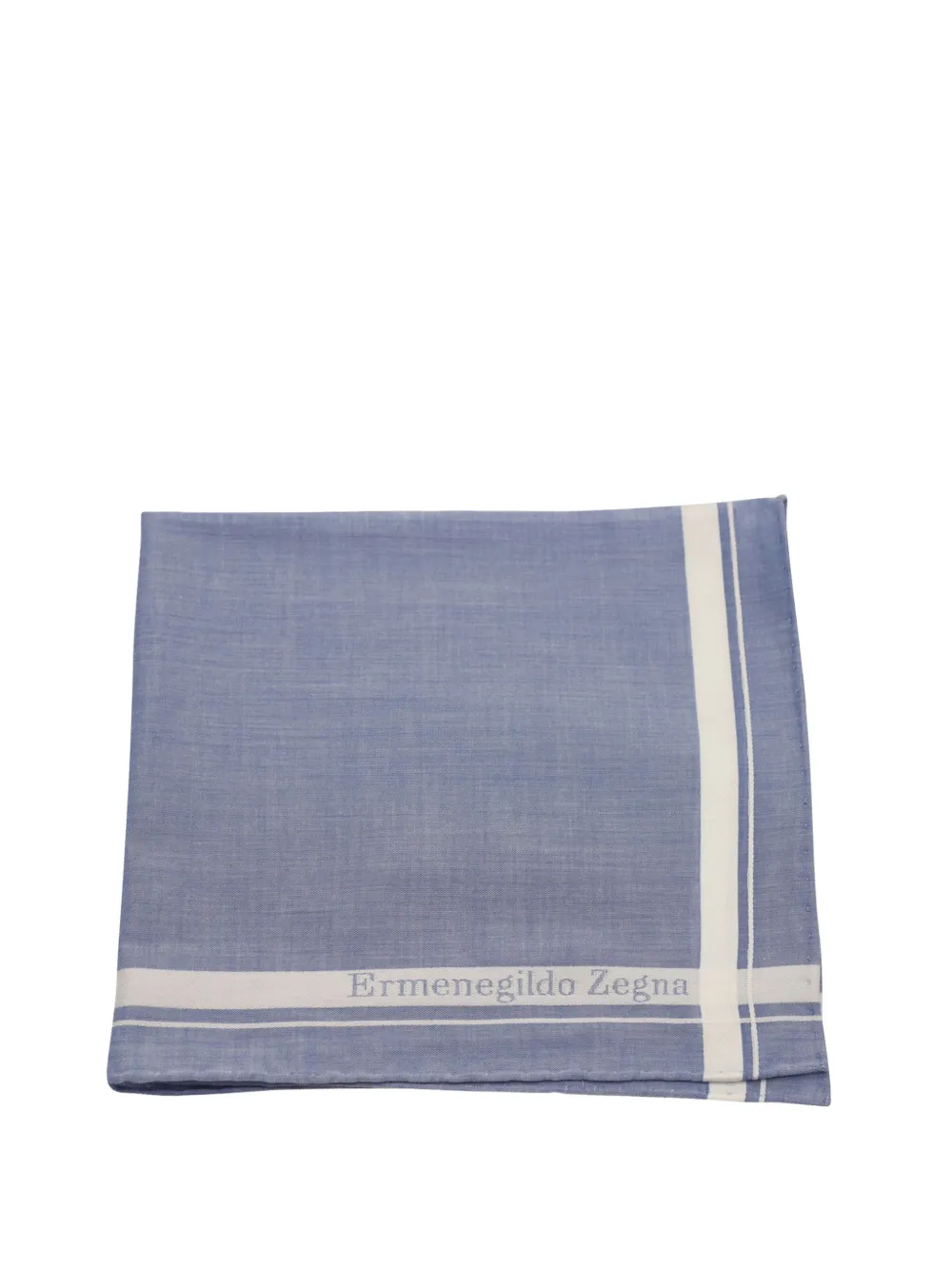 Ermenegildo Zegna Vintage Foulard a righe - Blu