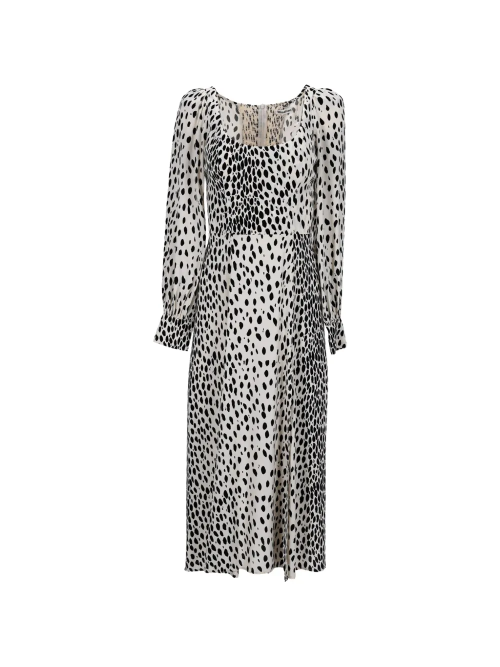 Reformation animal-print smocked waist midi dress - Toni neutri