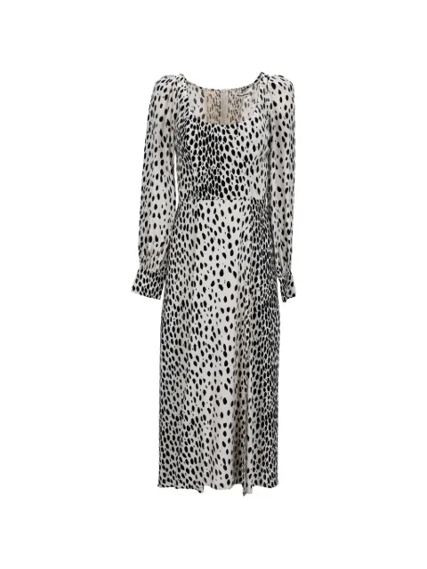 Reformation vestido midi con animal print