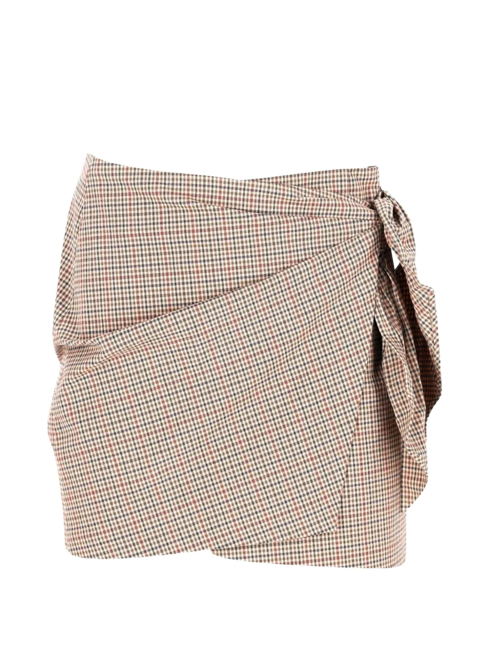 MARANT ÉTOILE check-pattern mini skirt - Toni neutri