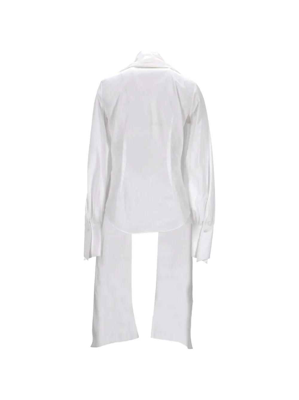 Ruffle-Detail Long-Sleeve Blouse