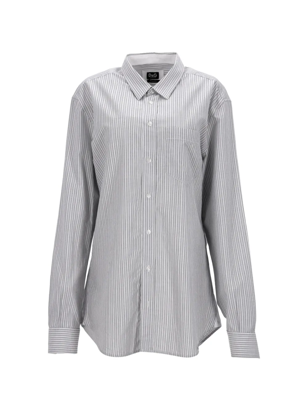 Dolce & Gabbana Pre-Owned striped cotton shirt - Bianco