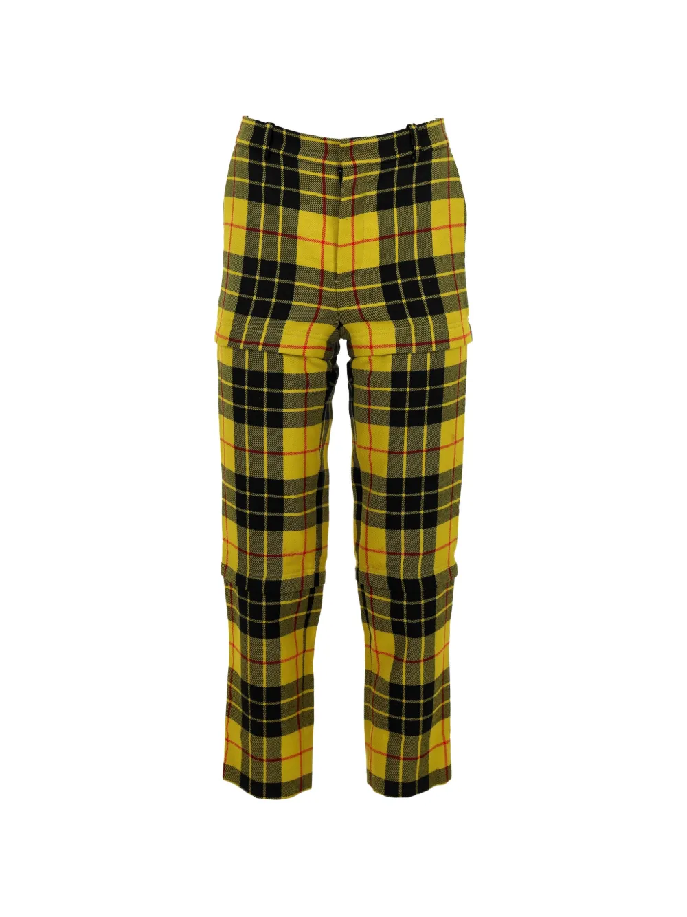 Balenciaga Pre-Owned 2017 check-pattern trousers - Giallo