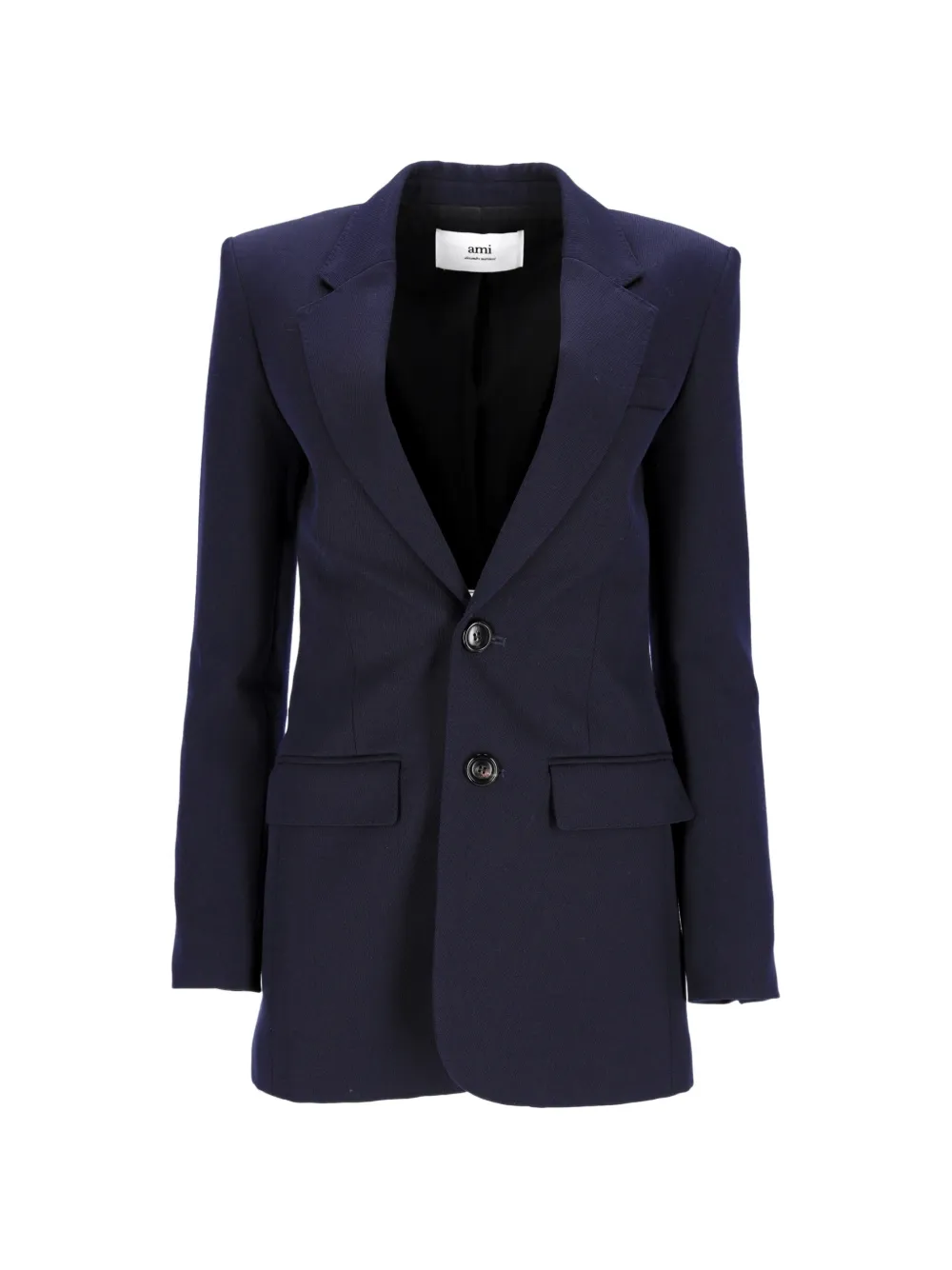 AMI Paris single-breasted wool blazer - Blu