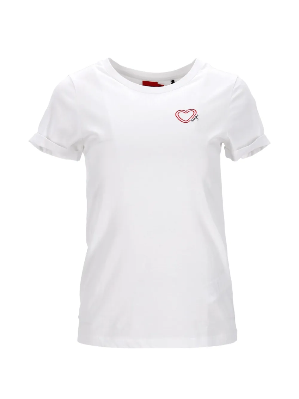 HUGO heart-print T-shirt - Weiß
