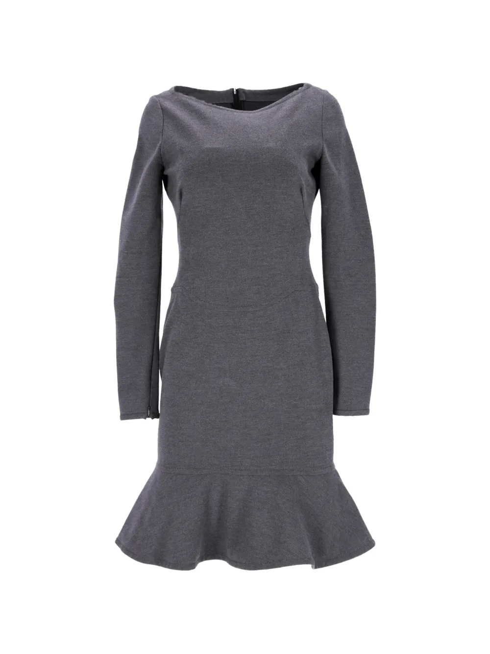 Mario Valentino Vintage flared-hem wool dress - Grigio