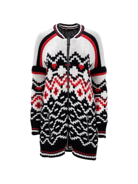Maje cárdigan de tejido Fair Isle