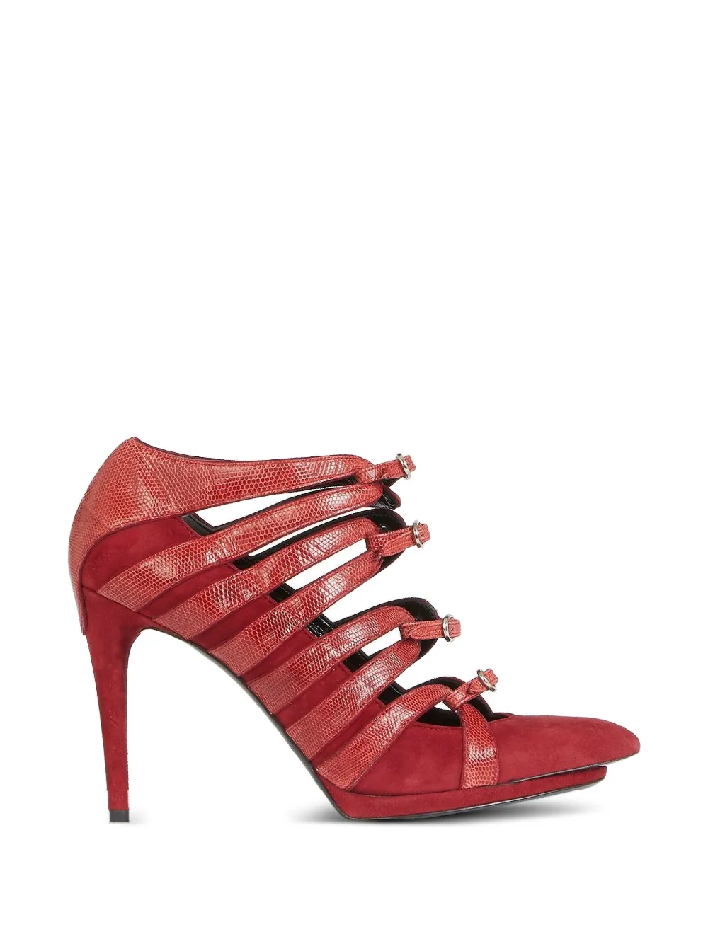 Balenciaga Pre-Owned strappy leather pumps - Rosso