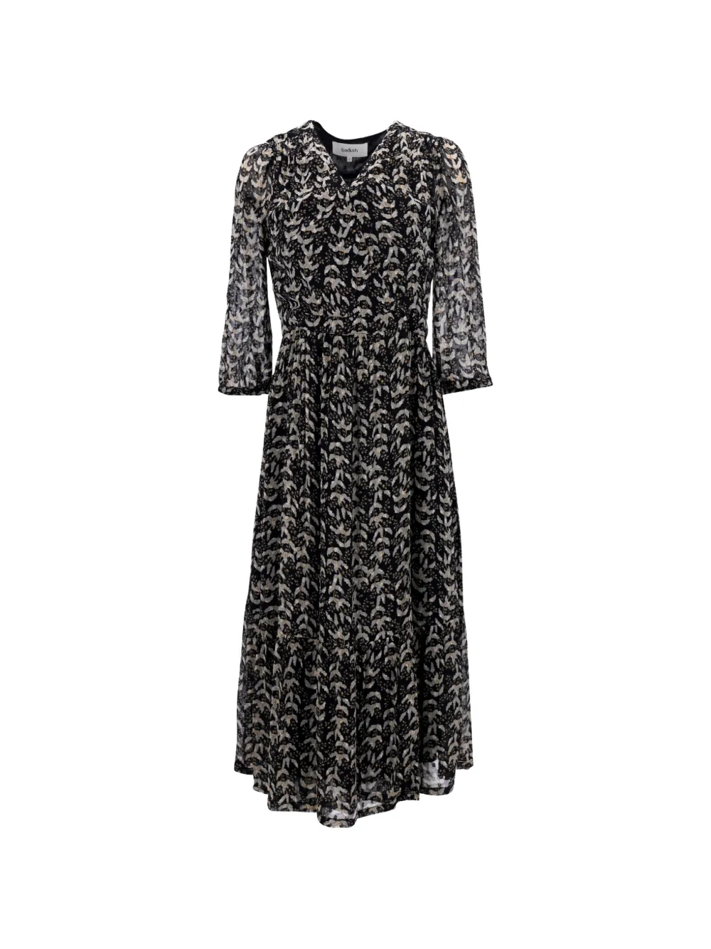 Ba&Sh Tixana floral midi dress - Nero