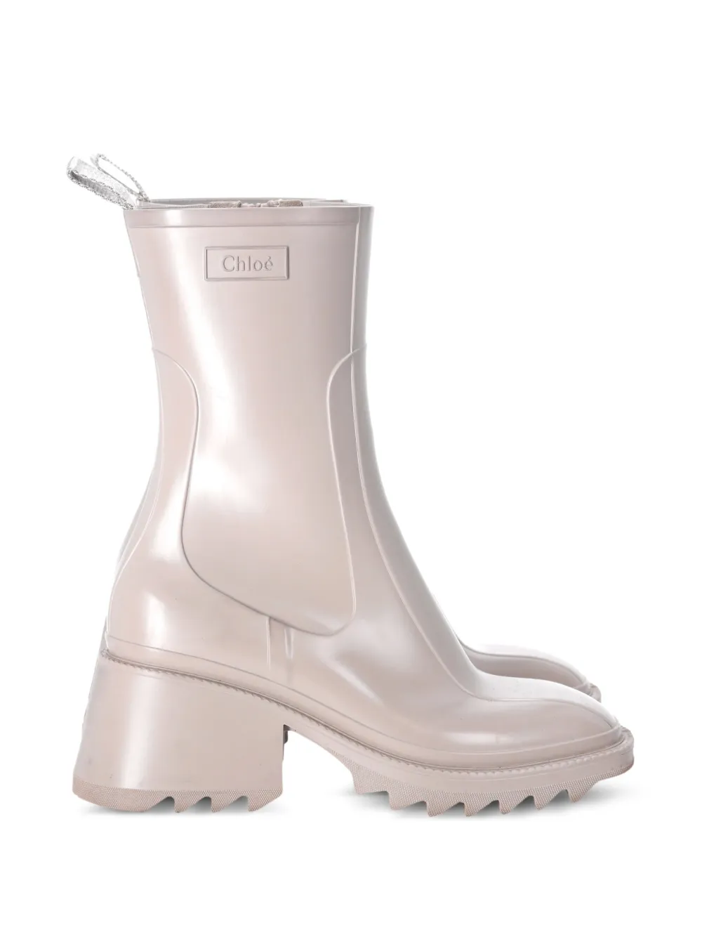 Chloé Pre-Owned Betty block-heel rain boots - Toni neutri