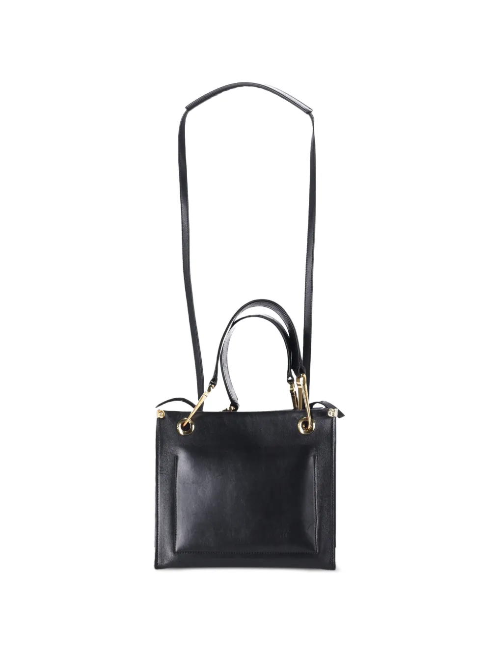 Marni Grip leather tote bag - Nero