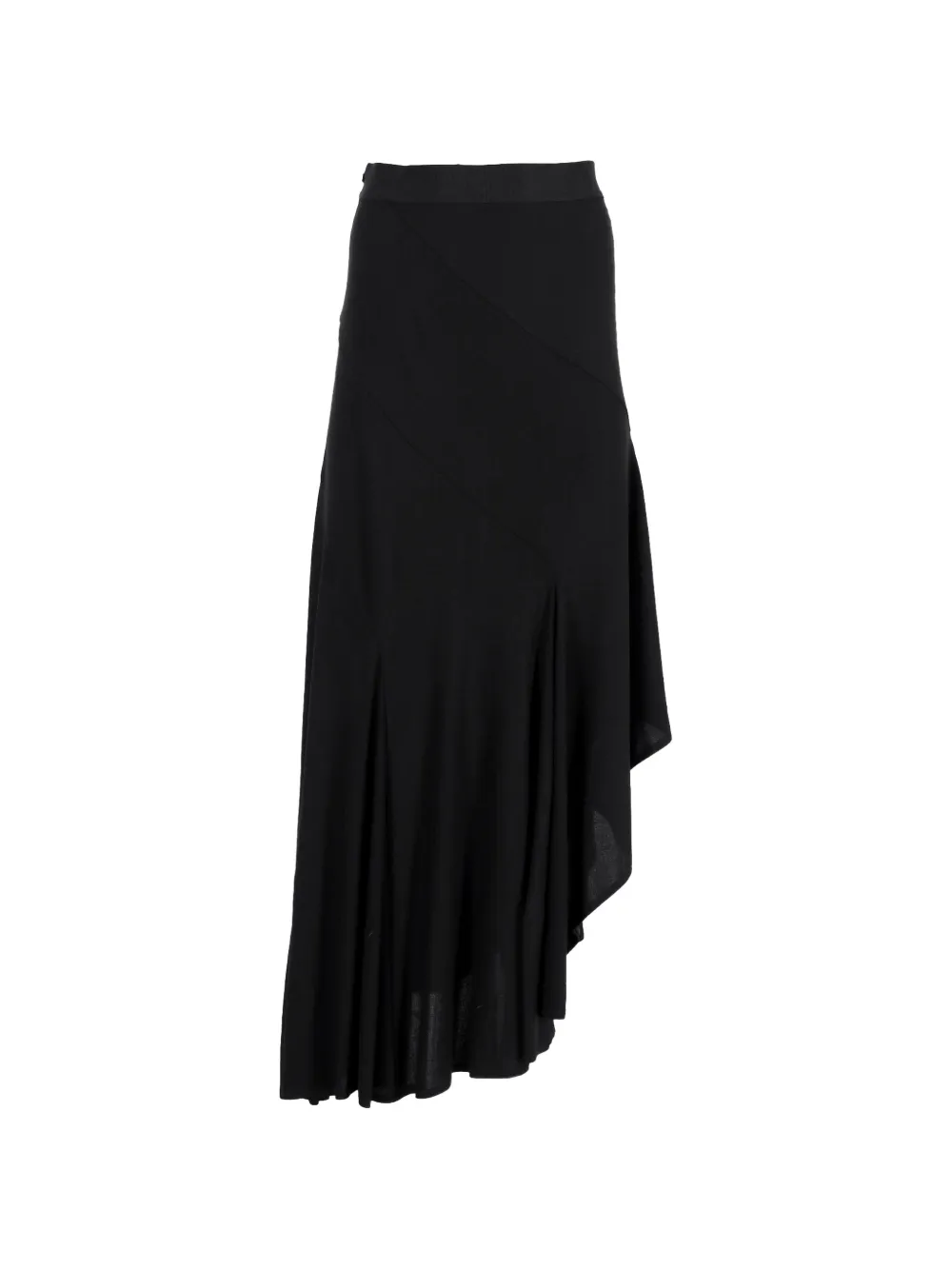 Max Mara asymmetric midi skirt - Nero