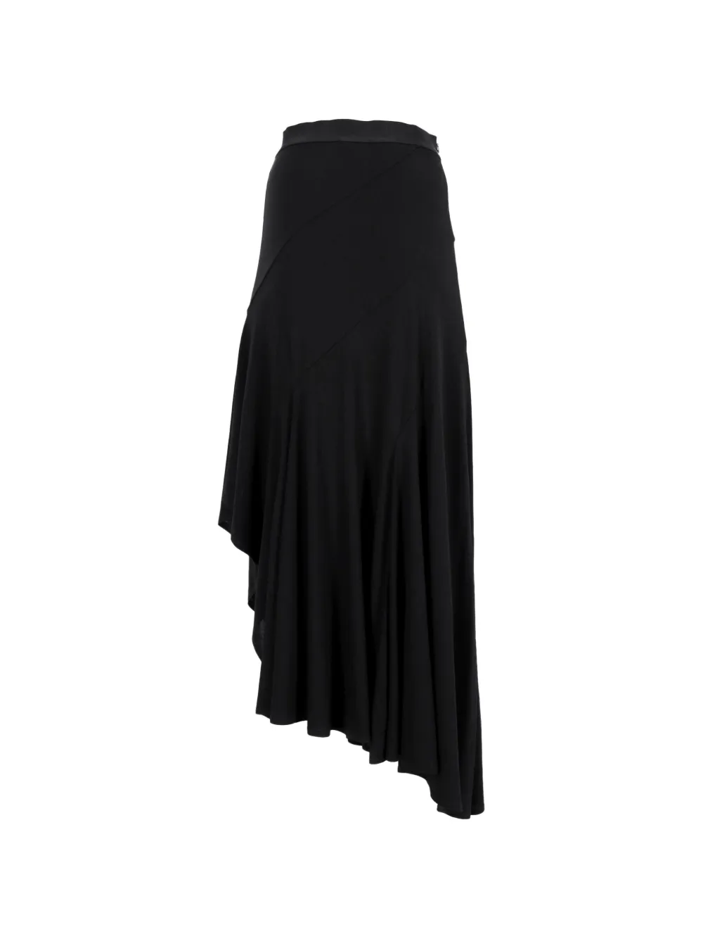 Max Mara Asymmetric Midi Skirt | Black | FARFETCH