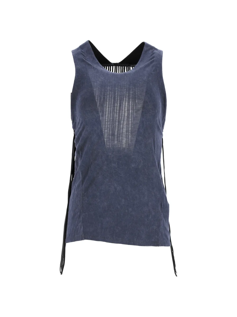 Theory fringed sleeveless top - Blu