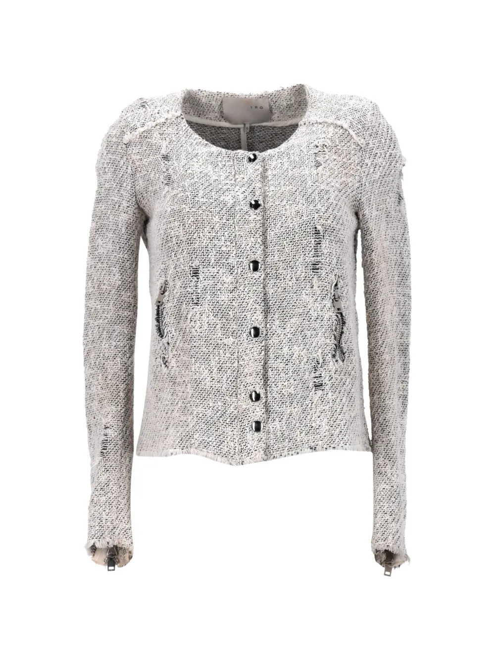 Pre-owned Iro Distressed Cotton Jacket In White