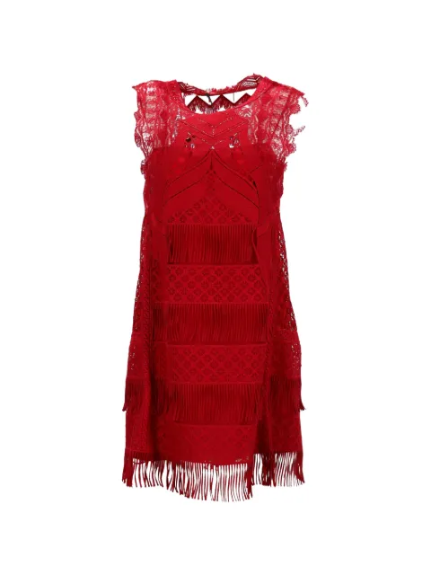 Alberta Ferretti Vintage Land フリンジ ミニドレス