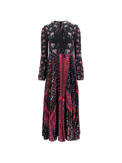 Valentino Garavani Pre-Owned floral pleated maxi dress
