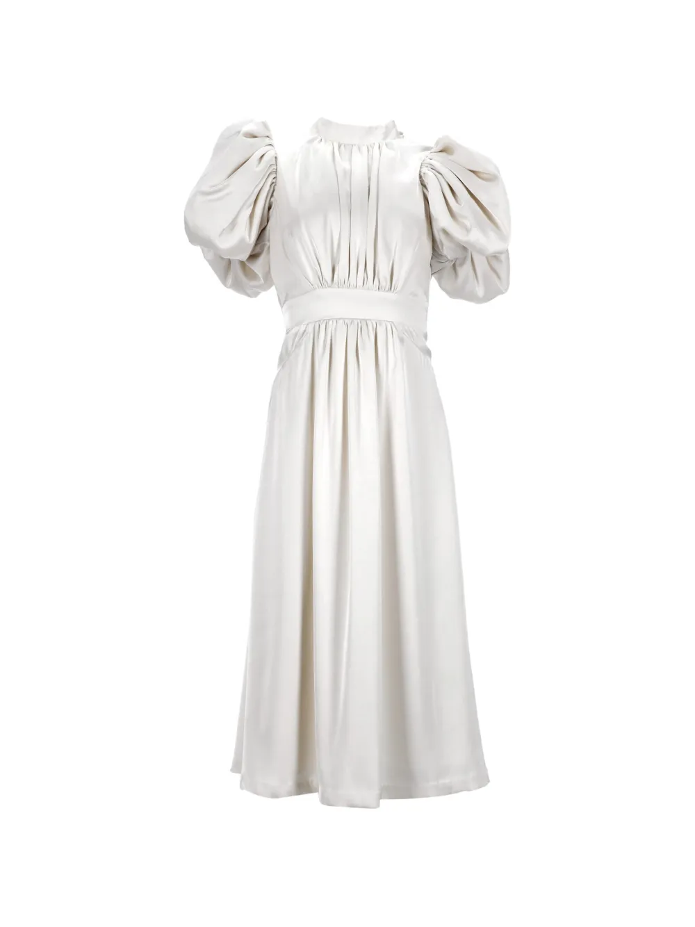 ROTATE BIRGER CHRISTENSEN Noon Kleid mit Puffärmeln - Nude