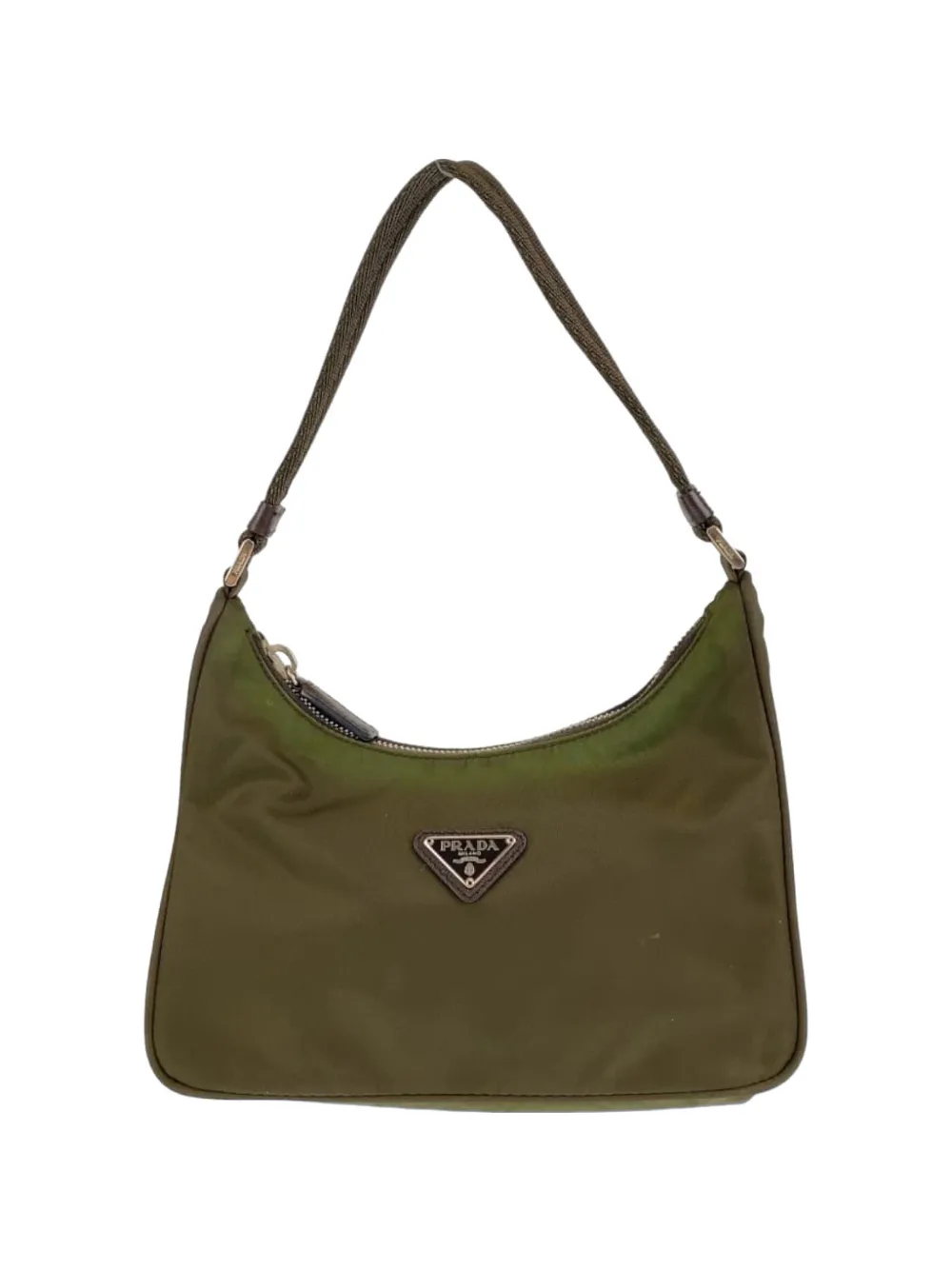 Prada Pre-Owned mini logo-detail handbag - Verde