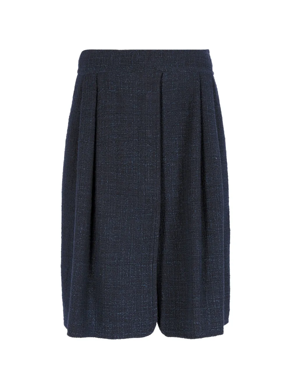 CHANEL Pre-Owned pleat-detail midi skirt - Blu