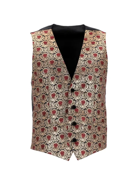 Dolce & Gabbana Pre-Owned chaleco estampado con botones