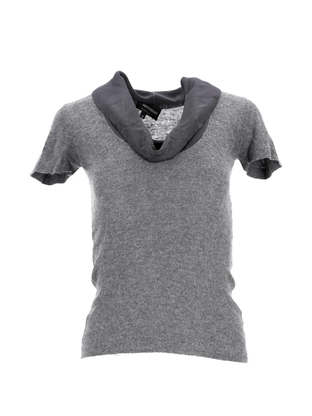 Giorgio Armani Pre-Owned cowl-neck T-shirt - Grigio
