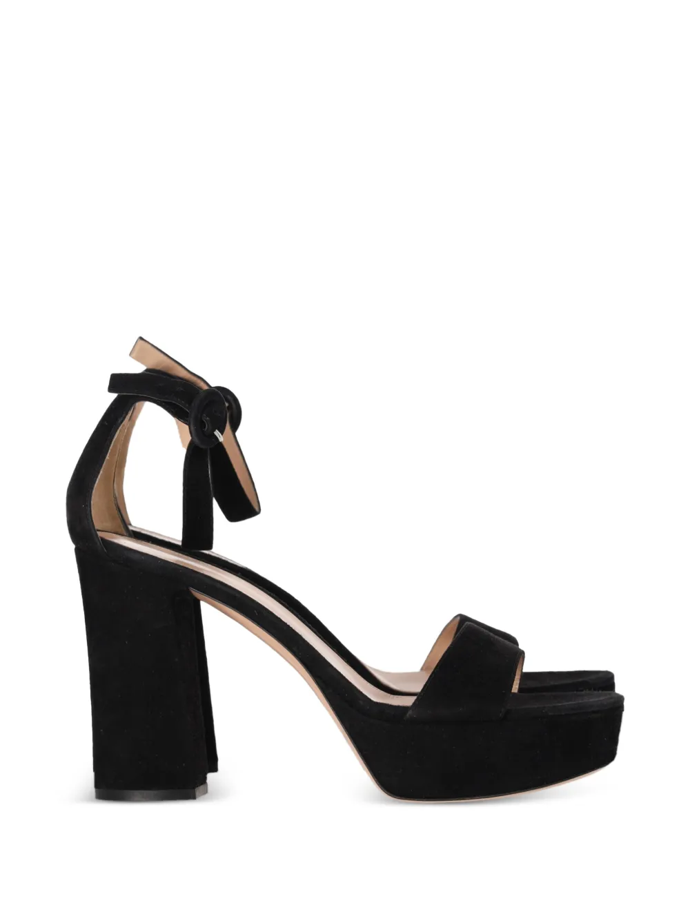 Gianvito Rossi ankle-strap platform-heel sandals - Nero