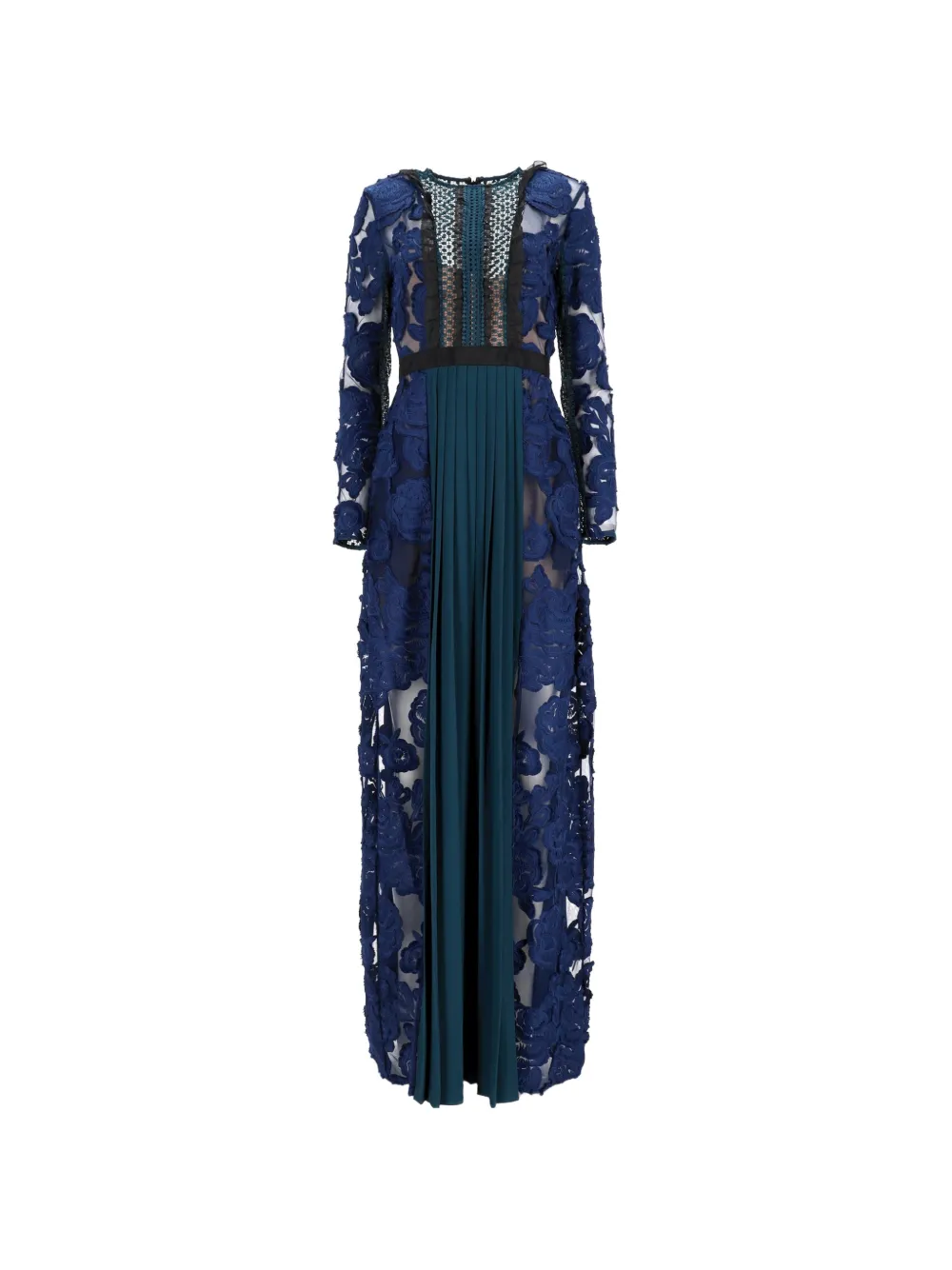 Self-Portrait Thea lace maxi dress - Blu