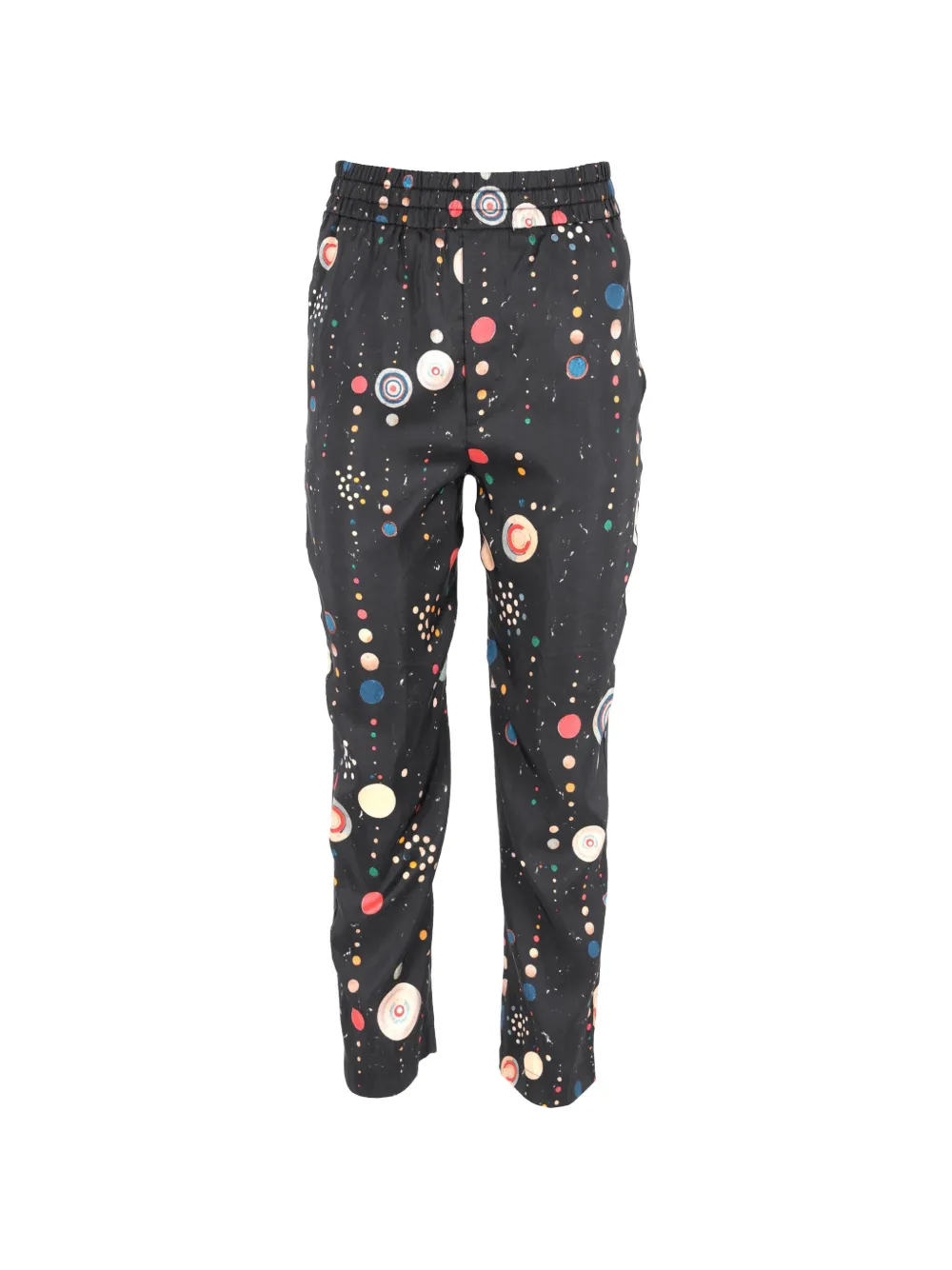 Isabel Marant Vintage polka-dots elasticated-waist trousers - Nero