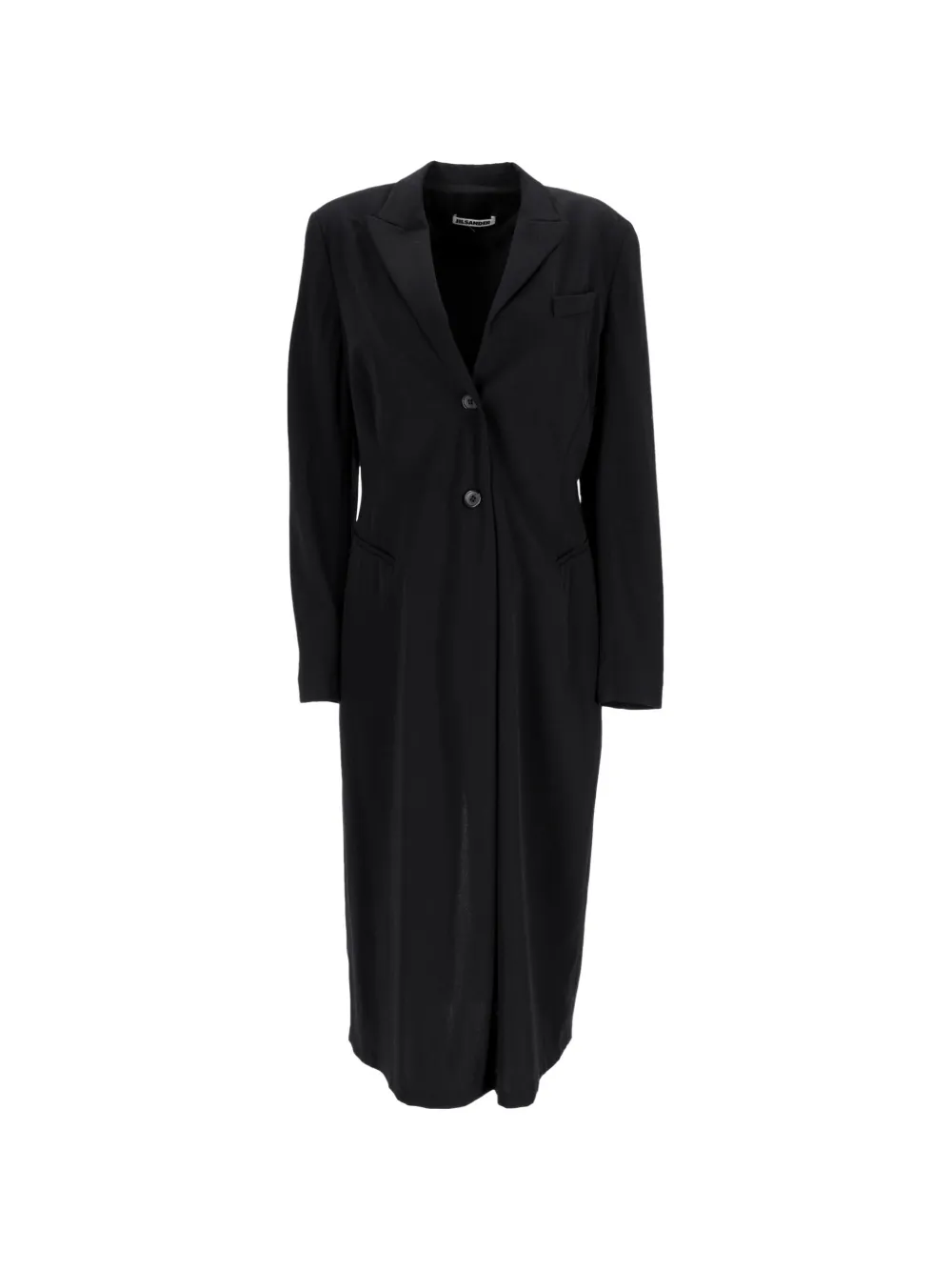Jil Sander Pre-Owned single-breasted coat - Nero