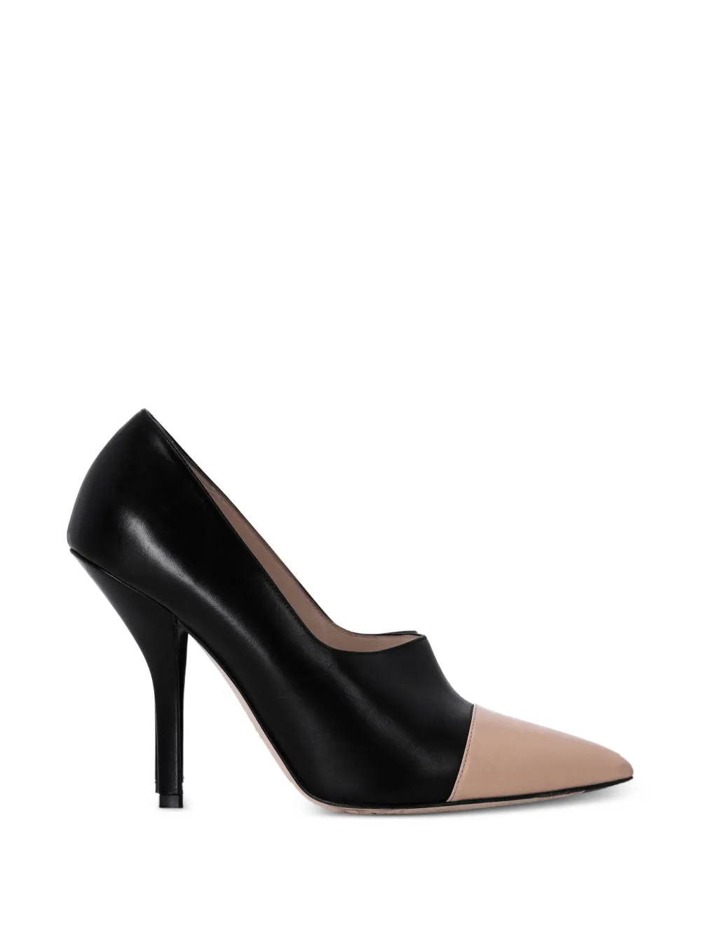 Fendi Pre-Owned pointed-toe leather heeled pumps - Nero