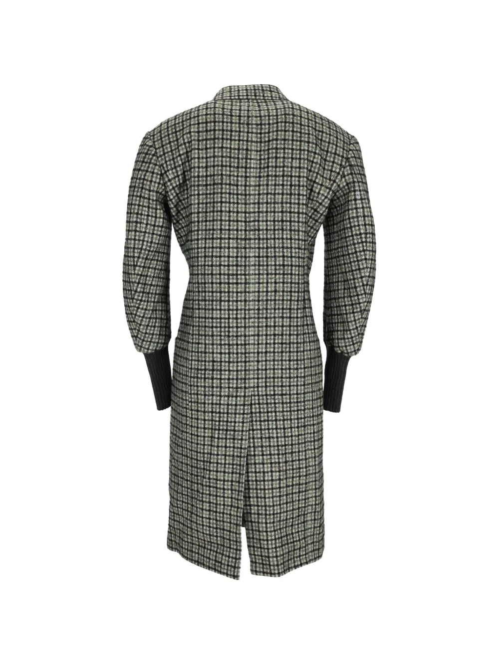 Double-Breasted Check Coat