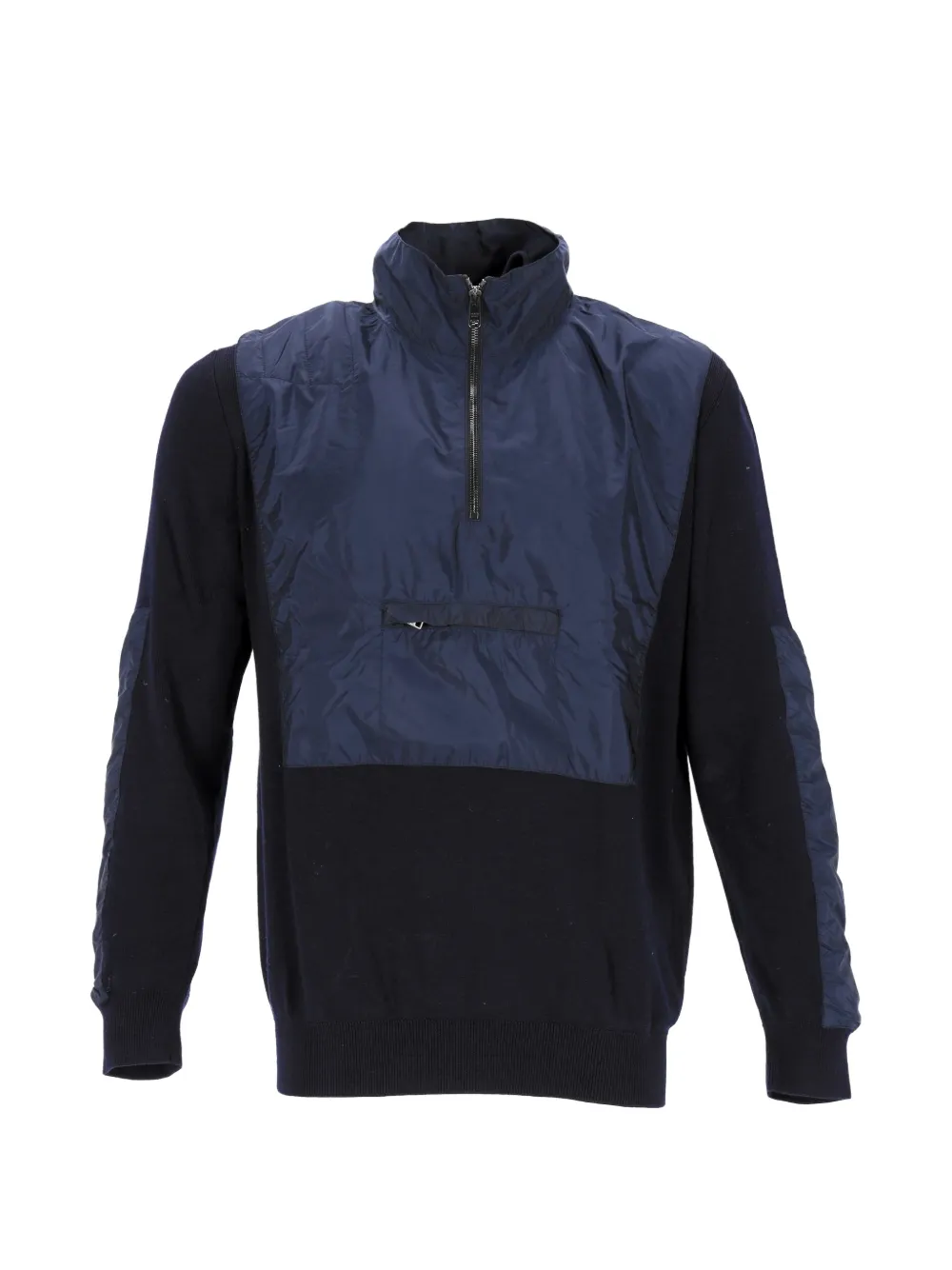 Prada Pre-Owned half-zip sweater - Blu