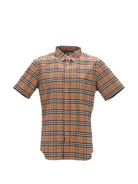 Burberry Pre-Owned cotton checked shirt