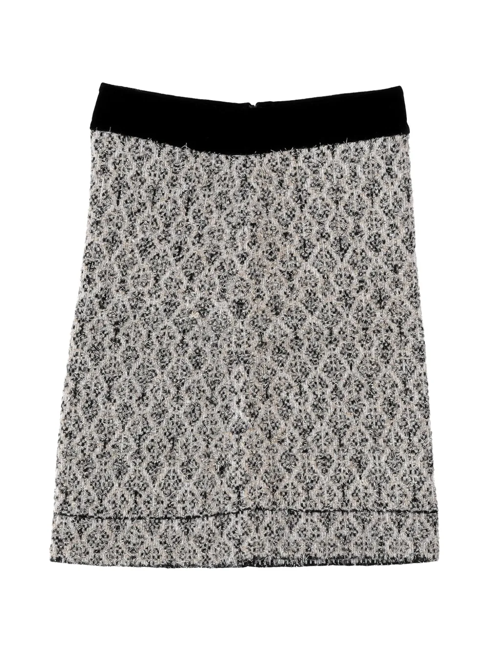 SANDRO Jazz geometric jacquard skirt - Grigio