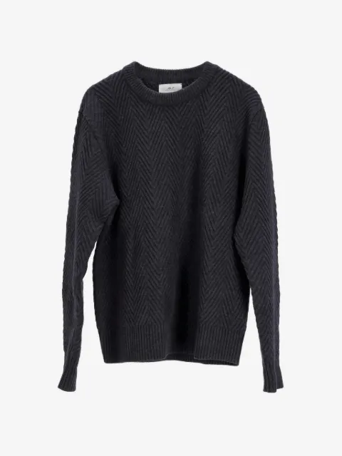 Mr P. pull en laine mérinos à design nervuré