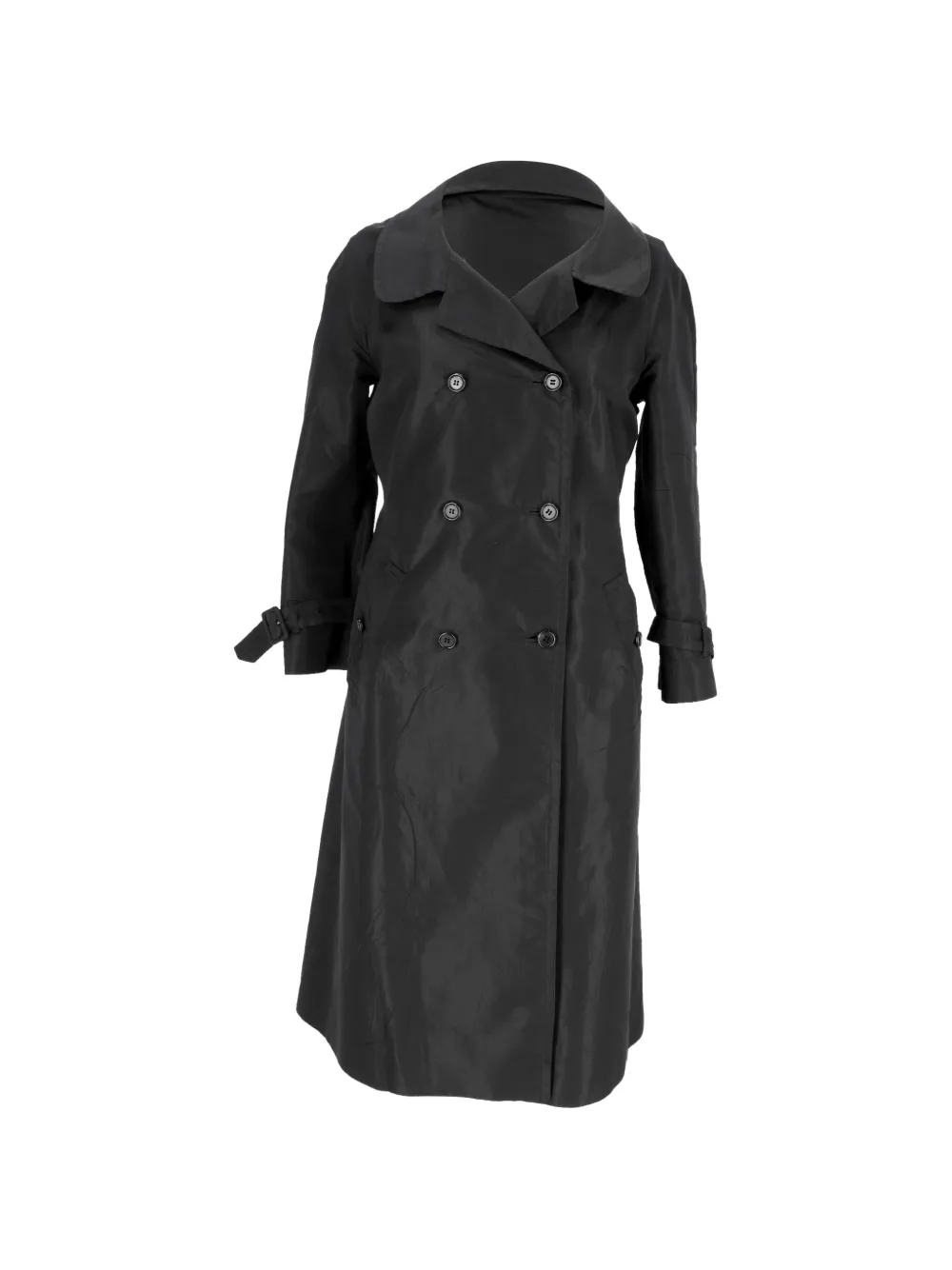 Prada Pre-Owned double-breasted trench coat - Black