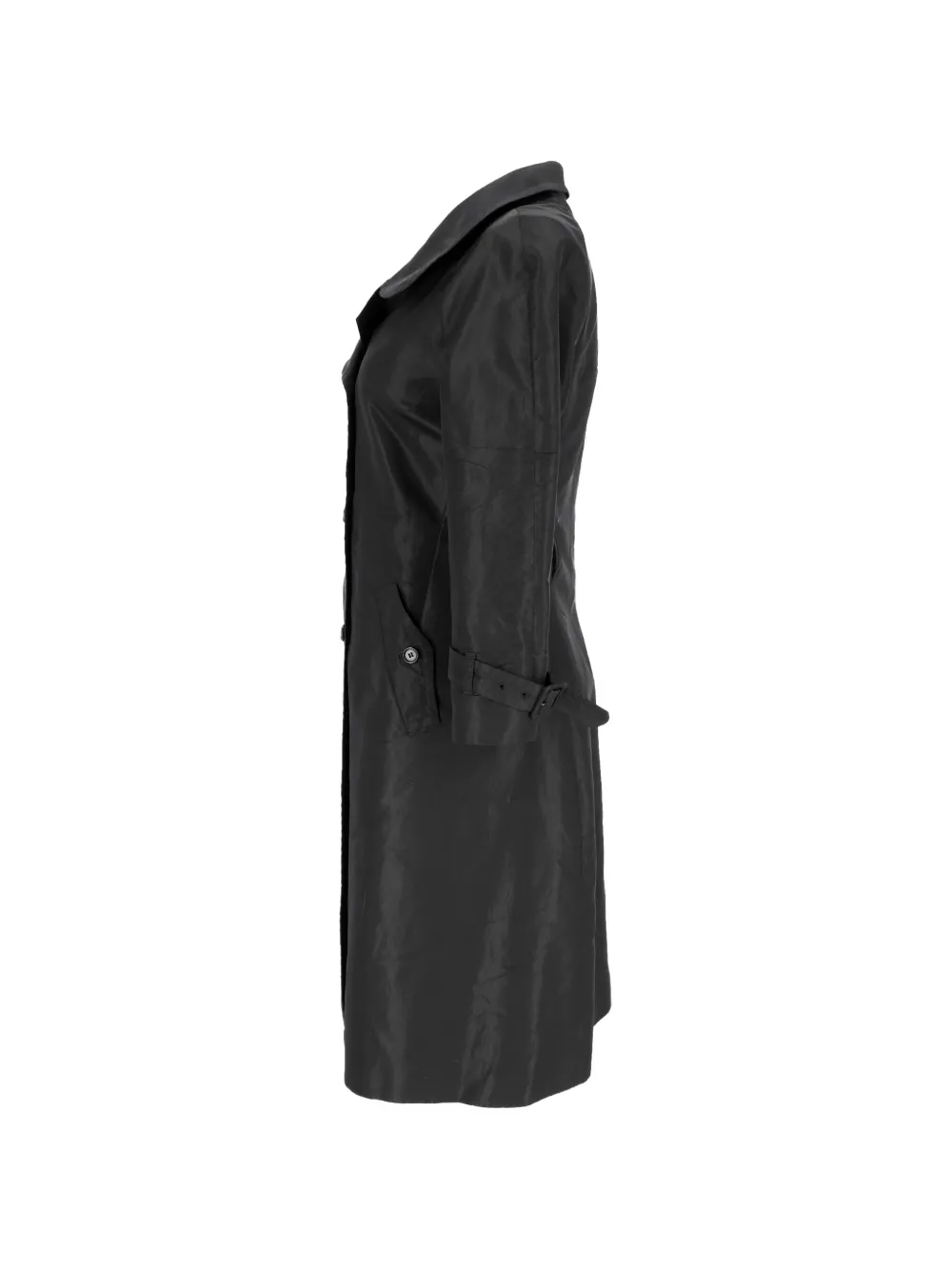  Prada Pre-owned Trench à Boutonnière Croisée - Noir 