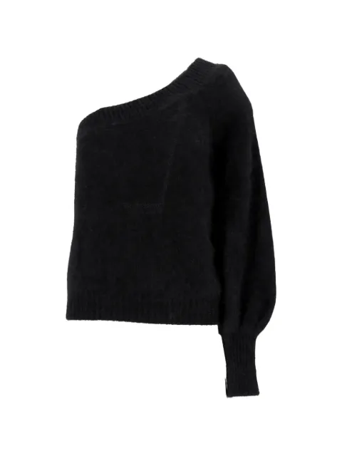 Alberta Ferretti Vintage one-shoulder ribbed jumper