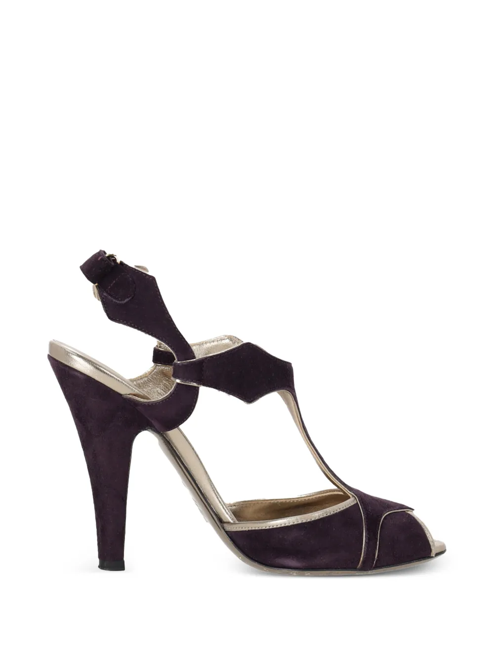 Valentino Garavani Pre-Owned Sandali con cinturino a T - Viola