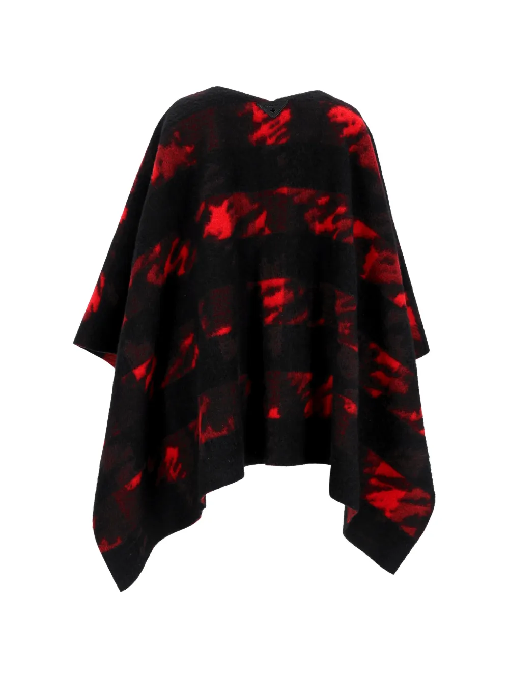 DSQUARED2 Pre-owned Reversible Wool Poncho In Black